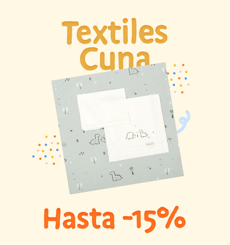 Textiles de cuna en descuento quincena del bebé